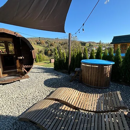 Bieszczadzka Osada Saunowisko W Cenie Jacuzzi Na Wylacznosc, Sauna Basen Solina  Exterior photo