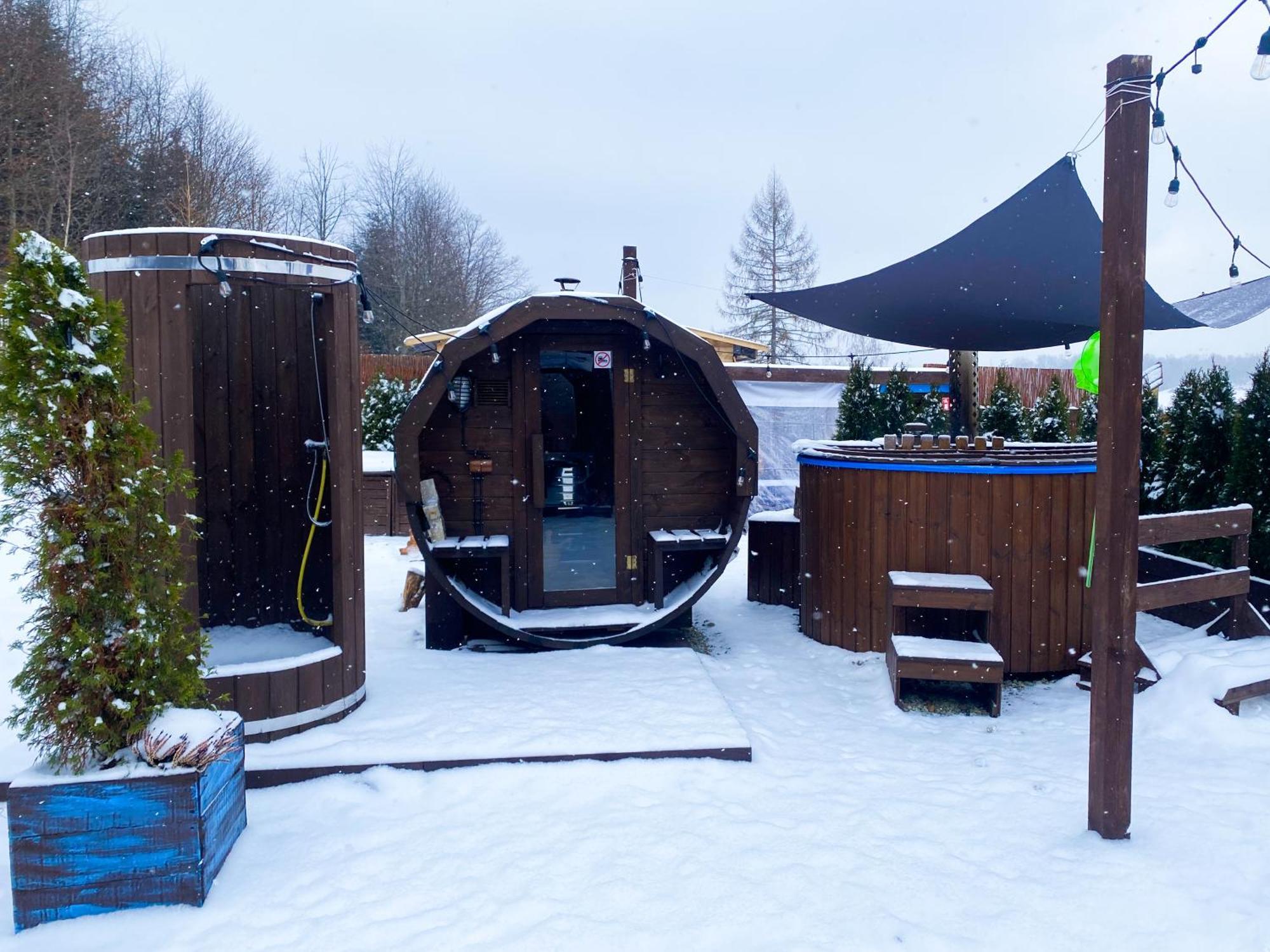 Domek alpejski Bieszczadzka Osada Saunowisko-każdy Dom Z Sauną I Jacuzzi